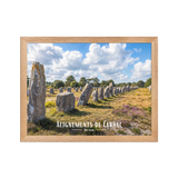 Affiche de Bretagne Alignements de Carnac 30 × 40 cm / Oak - Univile Bretagne