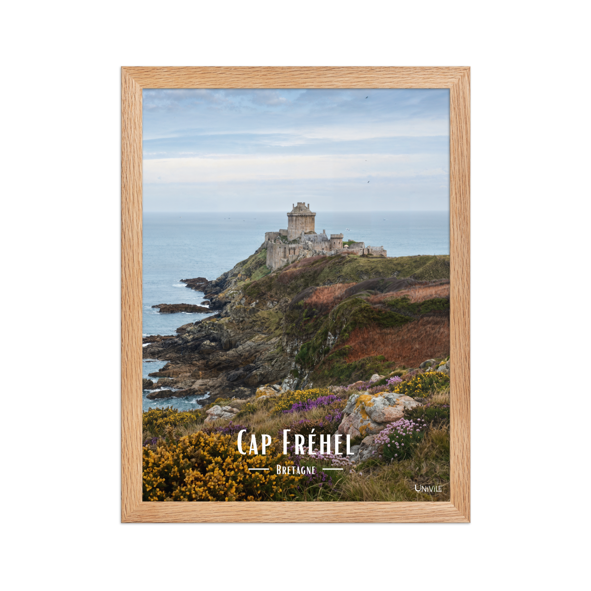 Affiche de Bretagne Cap Fréhel 30 × 40 cm / Oak - Univile Bretagne