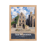 Affiche de Bretagne Cœur de Locronan 30×40 cm / Oak - Univile Bretagne