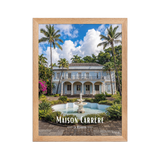 Affiche de La Réunion Maison Carrère 30 × 40 cm / Oak - Univile La Réunion