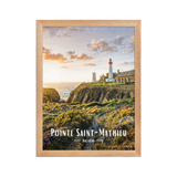 Affiche de Bretagne Pointe Saint-Mathieu 30 × 40 cm / Oak - Univile Bretagne