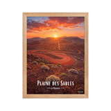 Affiche de La Réunion Plaine des Sables 30 × 40 cm / Oak - Univile La Réunion