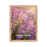 Affiche de Provence Cœur de Lavande 30 × 40 cm / Oak - Univile Provence