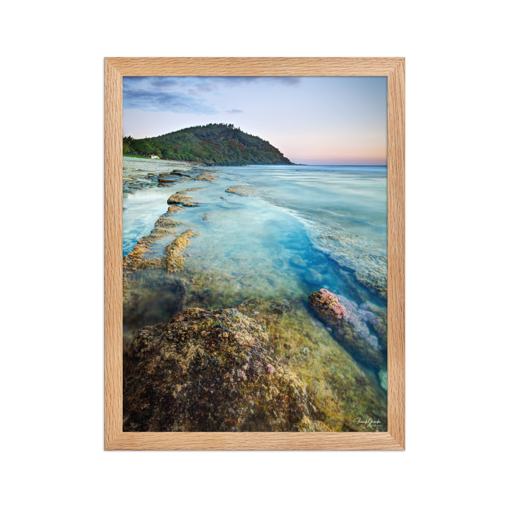 Affiche de La Réunion Crépuscule sur le Piton de Grande Anse 30 × 40 cm / Oak - photographie Franck Grondin
