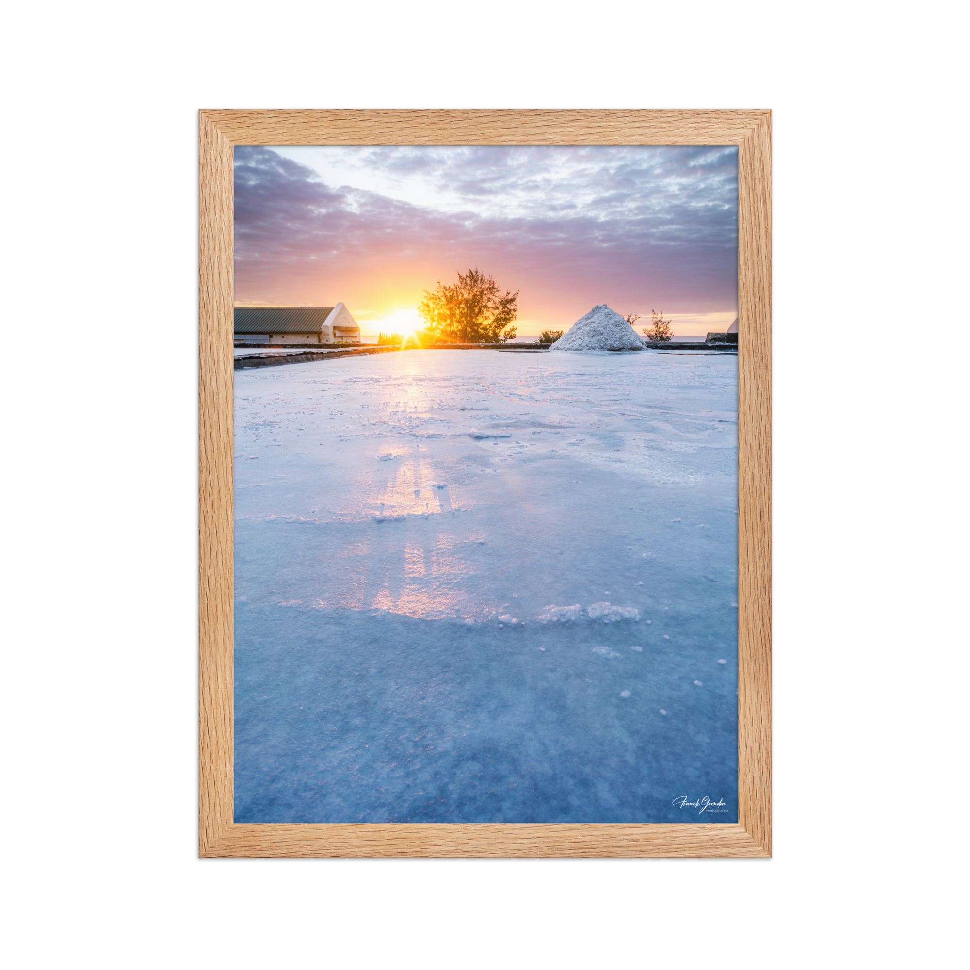 Affiche de La Réunion Les Salines de la Pointe au Sel 30 × 40 cm / Oak - photographie Franck Grondin