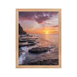 Affiche de La Réunion Crépuscule au Cap Champagne 30 × 40 cm / Oak - photographie Franck Grondin