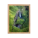 Affiche de La Réunion Le Trou de Fer vu du Ciel 30 × 40 cm / Oak - photographie Franck Grondin