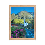 Affiche de La Réunion L'Église Notre-Dame-des-Neiges de Cilaos 30 × 40 cm / Oak - photographie Franck Grondin