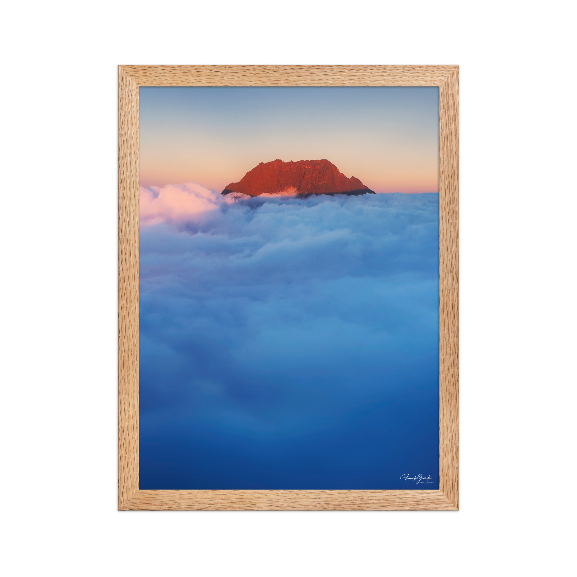 Affiche de La Réunion Gros Morne, Mer de Nuages 30 × 40 cm / Oak - photographie Franck Grondin