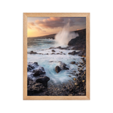 Affiche de La Réunion Coucher de Soleil à la Pointe des Châteaux 30 × 40 cm / Oak - photographie Franck Grondin