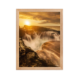 Affiche de La Réunion Le Souffleur de la Pointe des Châteaux 30 × 40 cm / Oak - photographie Franck Grondin