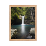 Affiche de La Réunion Cascade de Takamaka 30 × 40 cm / Oak - photographie Franck Grondin