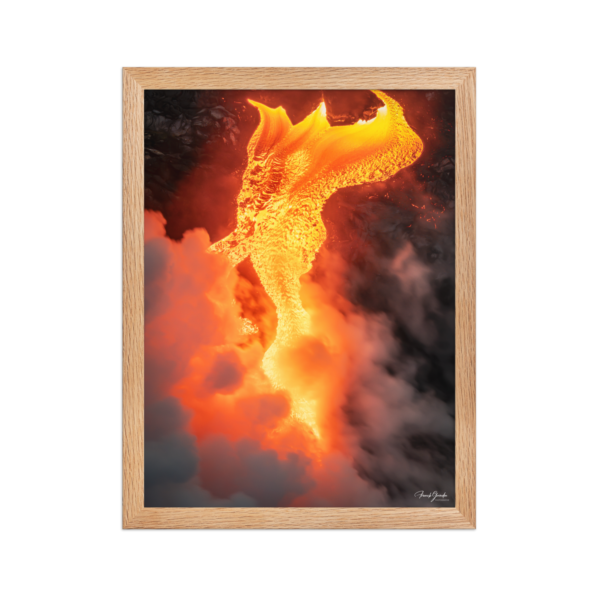 Affiche de La Réunion Robe de Feu, Février 2026 30 × 40 cm / Oak - photographie Franck Grondin