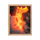 Affiche de La Réunion Robe de Feu, Février 2026 30 × 40 cm / Oak - photographie Franck Grondin
