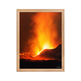 Affiche de La Réunion Fontaines de Lave, Mai 2015 30 × 40 cm / Oak - photographie Franck Grondin