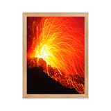 Affiche de La Réunion Éruption de Février 2015 30 × 40 cm / Oak - photographie Franck Grondin