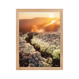Affiche de La Réunion Éruption d'Août 2015 30 × 40 cm / Oak - photographie Franck Grondin