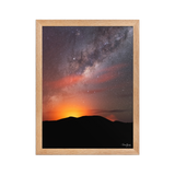 Affiche de La Réunion Éruption sous les Étoiles, Février 2019 30 × 40 cm / Oak - photographie Franck Grondin
