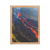 Affiche de La Réunion Éruption d'Octobre 2019 30 × 40 cm / Oak - photographie Franck Grondin