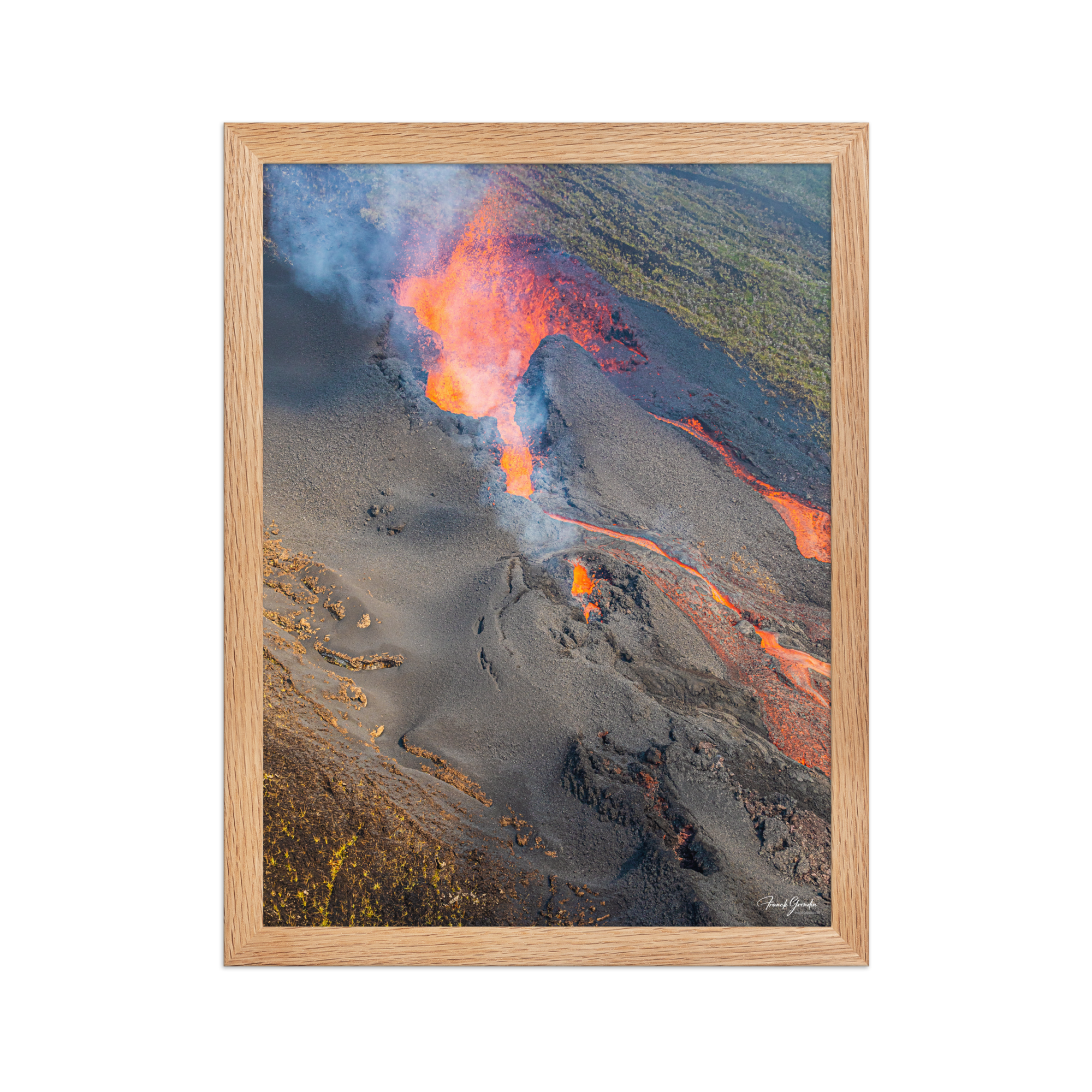 Affiche de La Réunion Coulées d'Octobre 2019 30 × 40 cm / Oak - photographie Franck Grondin