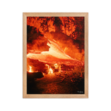 Affiche de La Réunion Coulée de Février 2026 30 × 40 cm / Oak - photographie Franck Grondin
