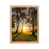 Affiche de La Réunion Cocotiers de Grande Anse 30 × 40 cm / Oak - photographie Franck Grondin