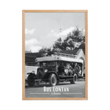 Affiche de la Réunion Car Courant d’Air Noir & Blanc 50 × 70 cm / Oak - Univile