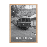 Affiche de La Réunion Ti-Train Lontan Noir & Blanc 50 × 70 cm / Oak - Univile