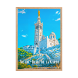Affiche de Marseille Notre-Dame de la Garde 50 × 70 cm / Oak - Univile