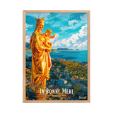 Affiche de Marseille La Bonne Mère 50 × 70 cm / Oak - Univile