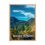 Affiche de la Réunion Belvédère du Maïdo 50 × 70 cm / Oak - Univile