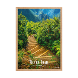 Affiche de la Réunion Ultra Trail 50 × 70 cm / Oak - Univile