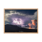 Affiche de La Réunion Tonnerre et Feu 50 × 70 cm / Oak - Univile La Réunion
