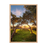 Affiche de La Réunion Kiosque Maïdo sunset 50 × 70 cm / Oak - Univile La Réunion