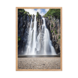 Affiche de La Réunion Cascade Niagara 50 × 70 cm / Oak - Univile La Réunion