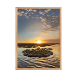 Affiche de La Réunion Marée Basse 50 × 70 cm / Oak - Univile La Réunion
