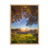 Affiche de La Réunion Sunset Kiosque Maïdo 50×70 cm / Oak - Univile La Réunion