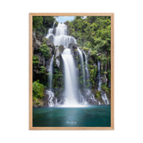 Affiche de La Réunion Cascade des Aigrettes 50 × 70 cm / Oak - Univile La Réunion