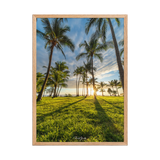 Affiche de La Réunion Sunset Grande Anse 50 × 70 cm / Oak - Univile La Réunion