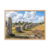 Affiche de Bretagne Alignements de Carnac 50 × 70 cm / Oak - Univile Bretagne