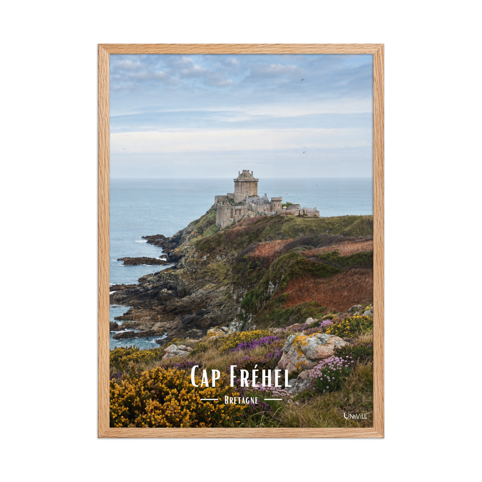 Affiche de Bretagne Cap Fréhel 50 × 70 cm / Oak - Univile Bretagne