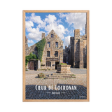 Affiche de Bretagne Cœur de Locronan 50×70 cm / Oak - Univile Bretagne