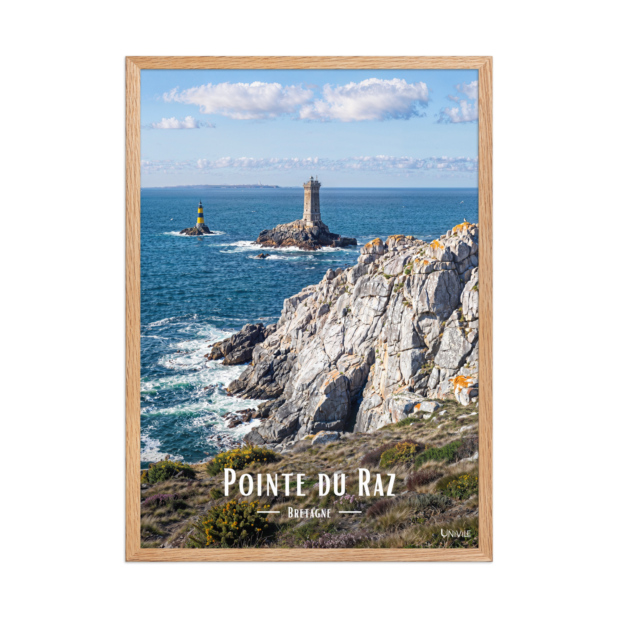 Affiche de Bretagne Pointe du Raz 50 × 70 cm / Oak - Univile Bretagne