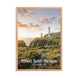 Affiche de Bretagne Pointe Saint-Mathieu 50 × 70 cm / Oak - Univile Bretagne