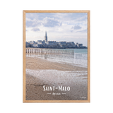 Affiche de Bretagne Saint-Malo 50 × 70 cm / Oak - Univile Bretagne