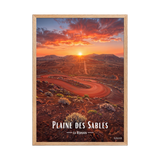 Affiche de La Réunion Plaine des Sables 50 × 70 cm / Oak - Univile La Réunion
