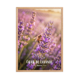 Affiche de Provence Cœur de Lavande 50 × 70 cm / Oak - Univile Provence