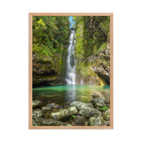 Affiche de La Réunion Cascade du Bassin Chouchou 50 × 70 cm / Oak - photographie Franck Grondin