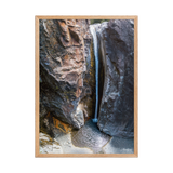 Affiche de La Réunion Cascade de Bras Rouge 50 × 70 cm / Oak - photographie Franck Grondin
