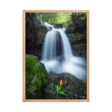 Affiche de La Réunion Cascade du Pont Rouge, Le Tremblet 50 × 70 cm / Oak - photographie Franck Grondin